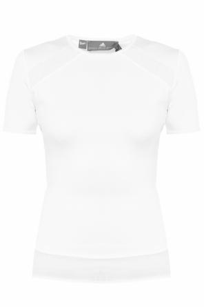 T-shirt wykończony siatką, zdjęcie 1 T-shirt wykończony siatką od Adidas by Stella McCartney